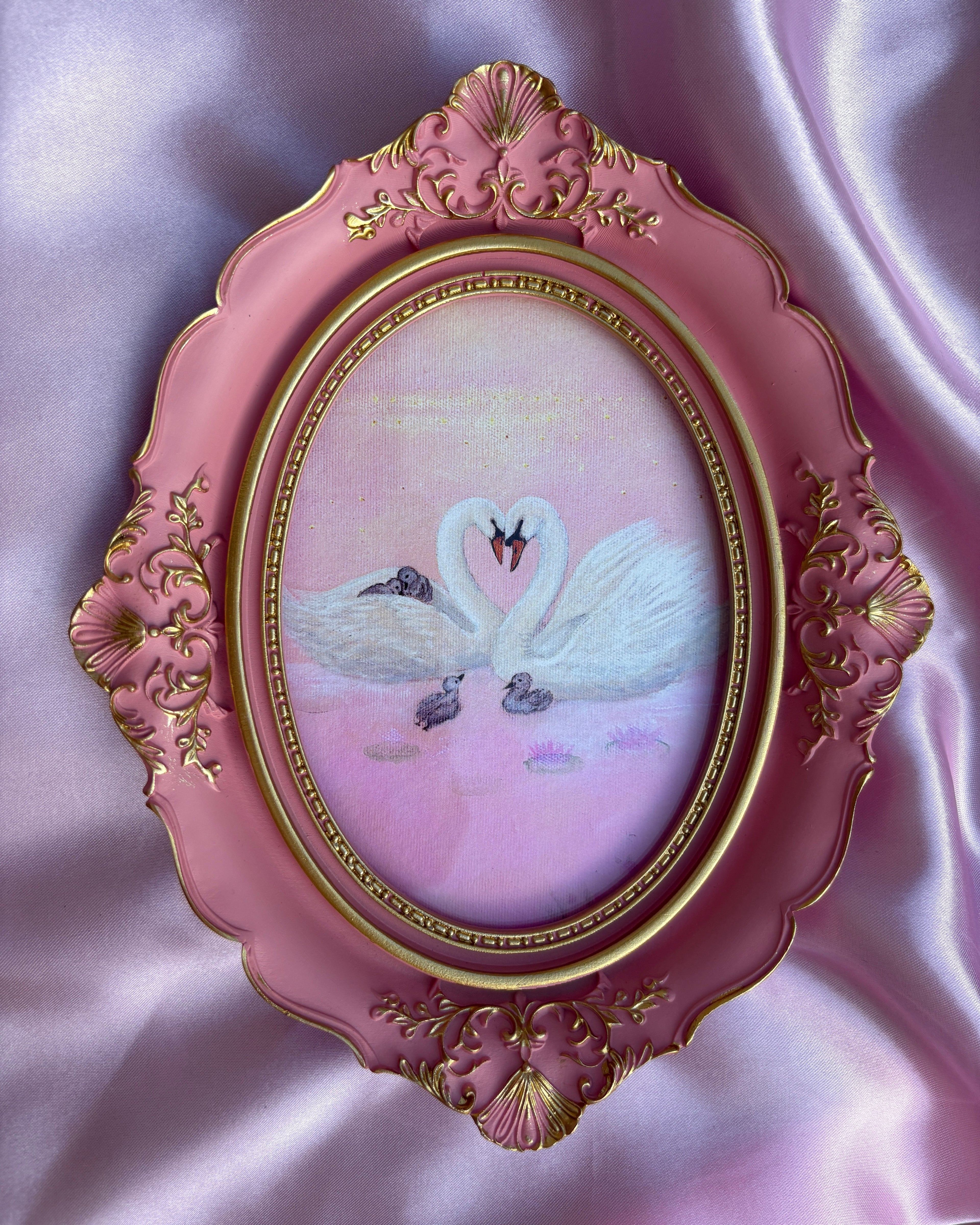 Rose Garden FRAMED PRINT (Pink Frame)