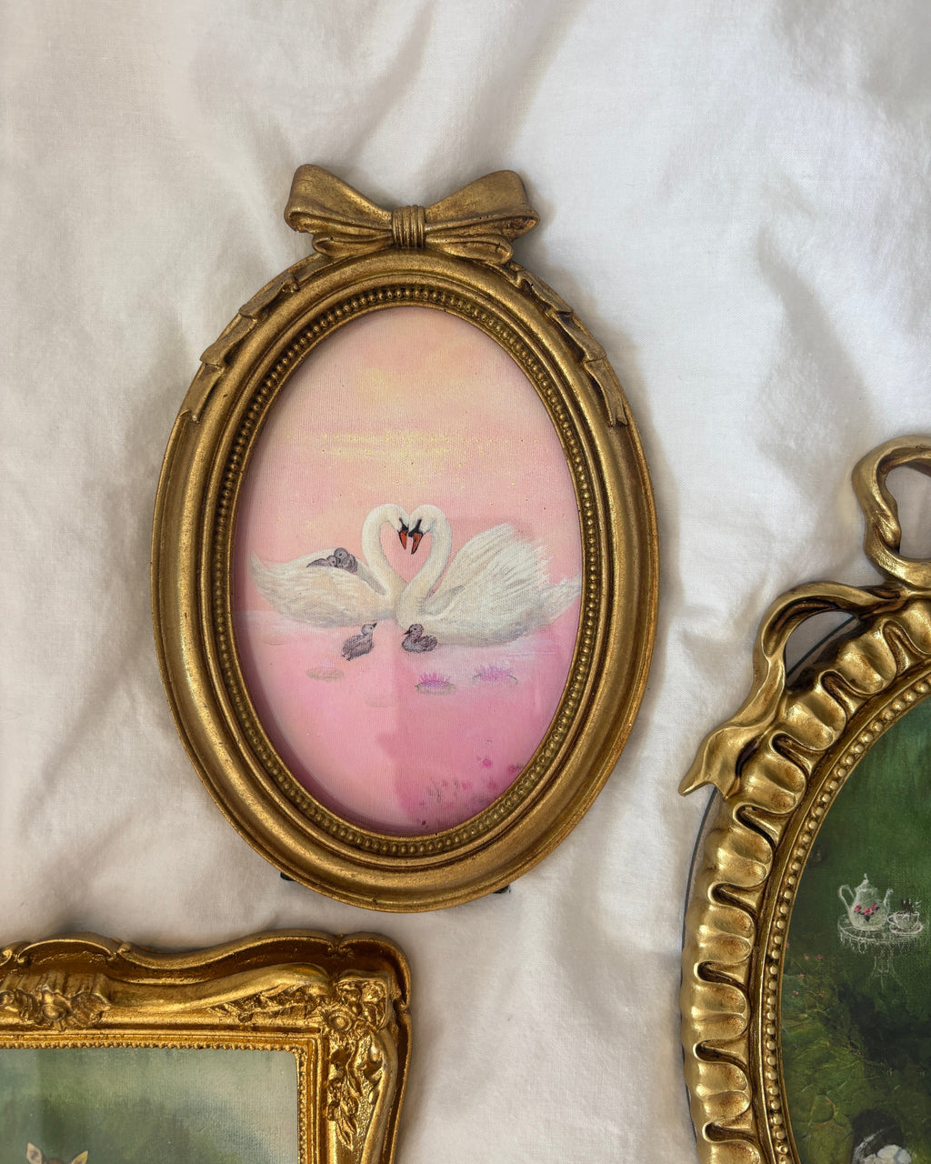 Rose Garden FRAMED PRINT (Golden Frame)