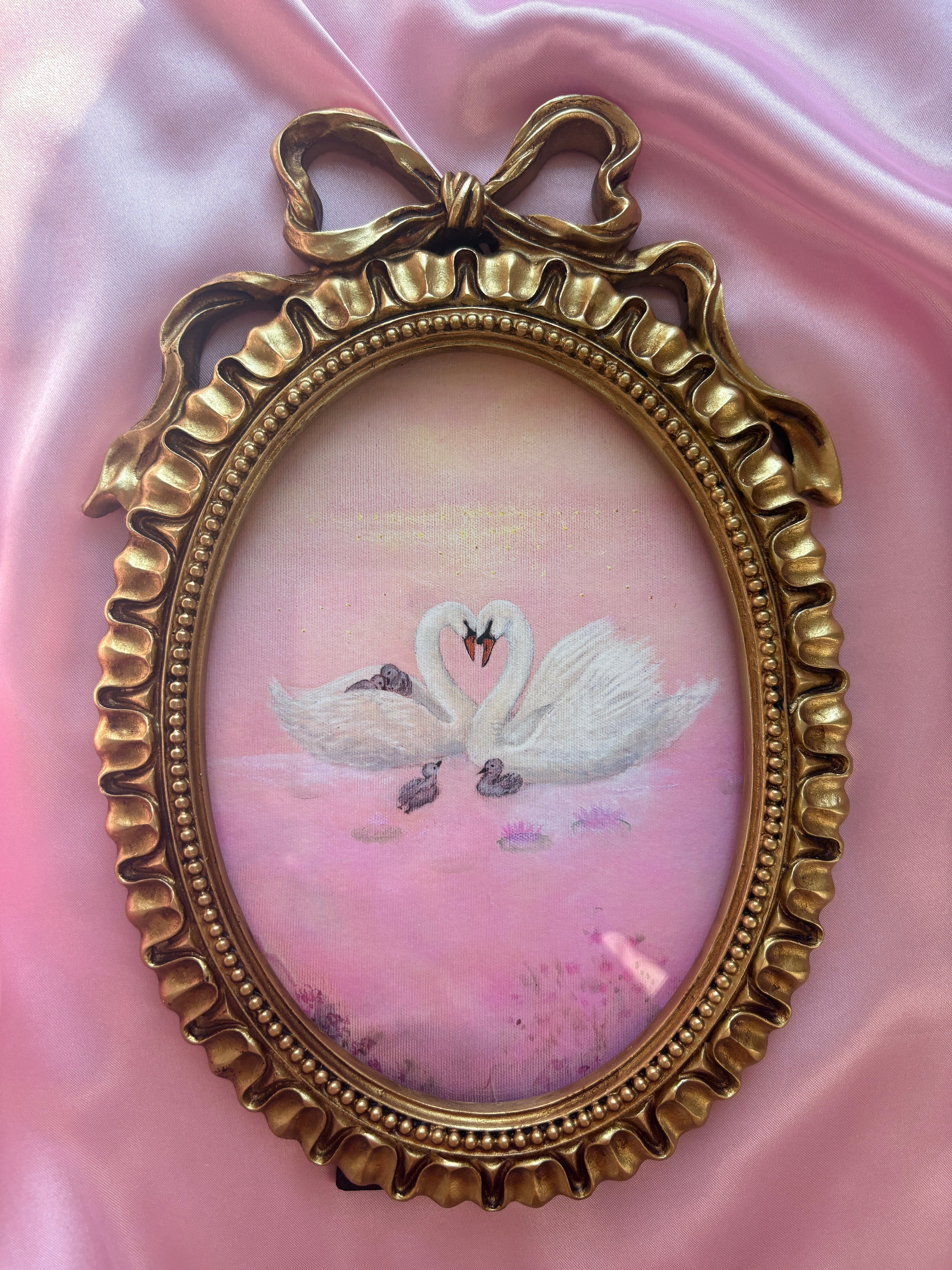 Rose Garden FRAMED PRINT (Golden Frame)