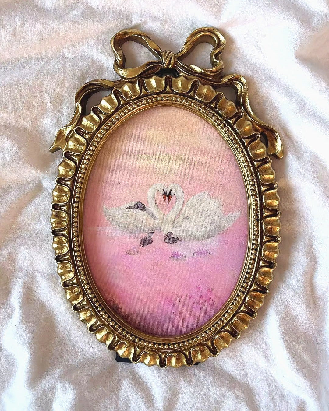 Rose Garden FRAMED PRINT (Golden Frame)