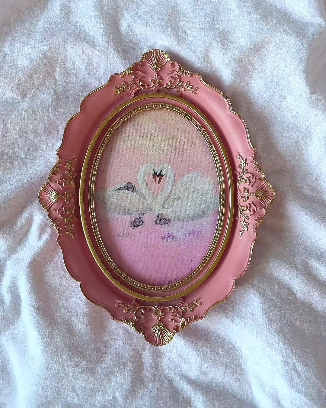 Rose Garden FRAMED PRINT (Pink Frame)
