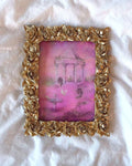 Rose Garden FRAMED PRINT (Golden Frame)