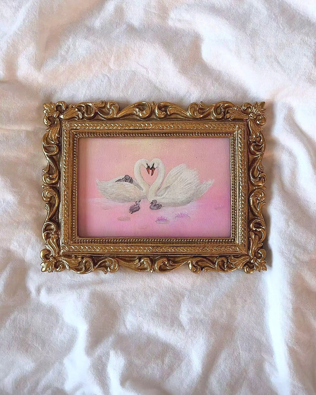 Rose Garden FRAMED PRINT (Golden Frame)
