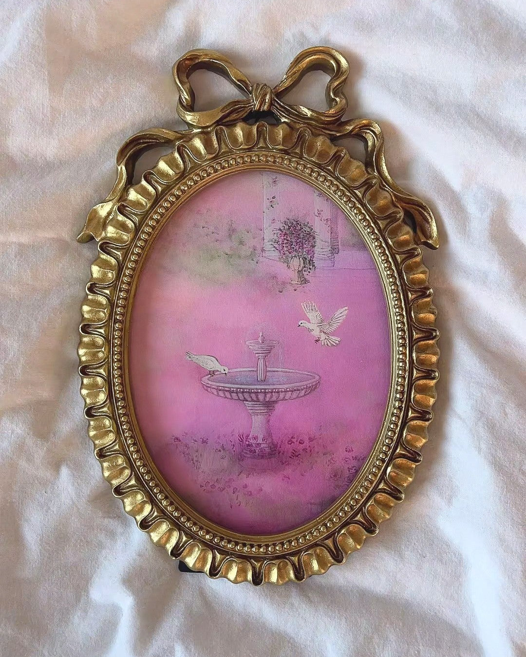 Rose Garden FRAMED PRINT (Golden Frame)